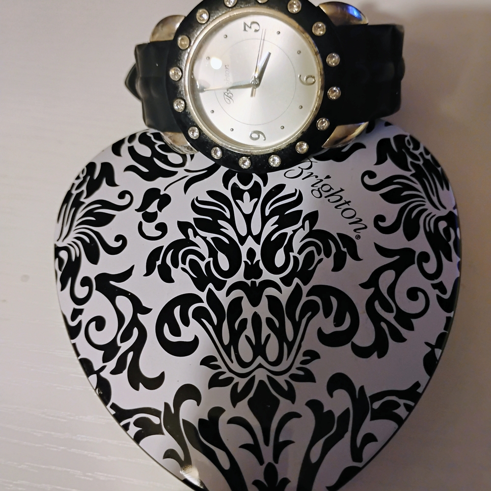 Brighton Black and Silver Watch